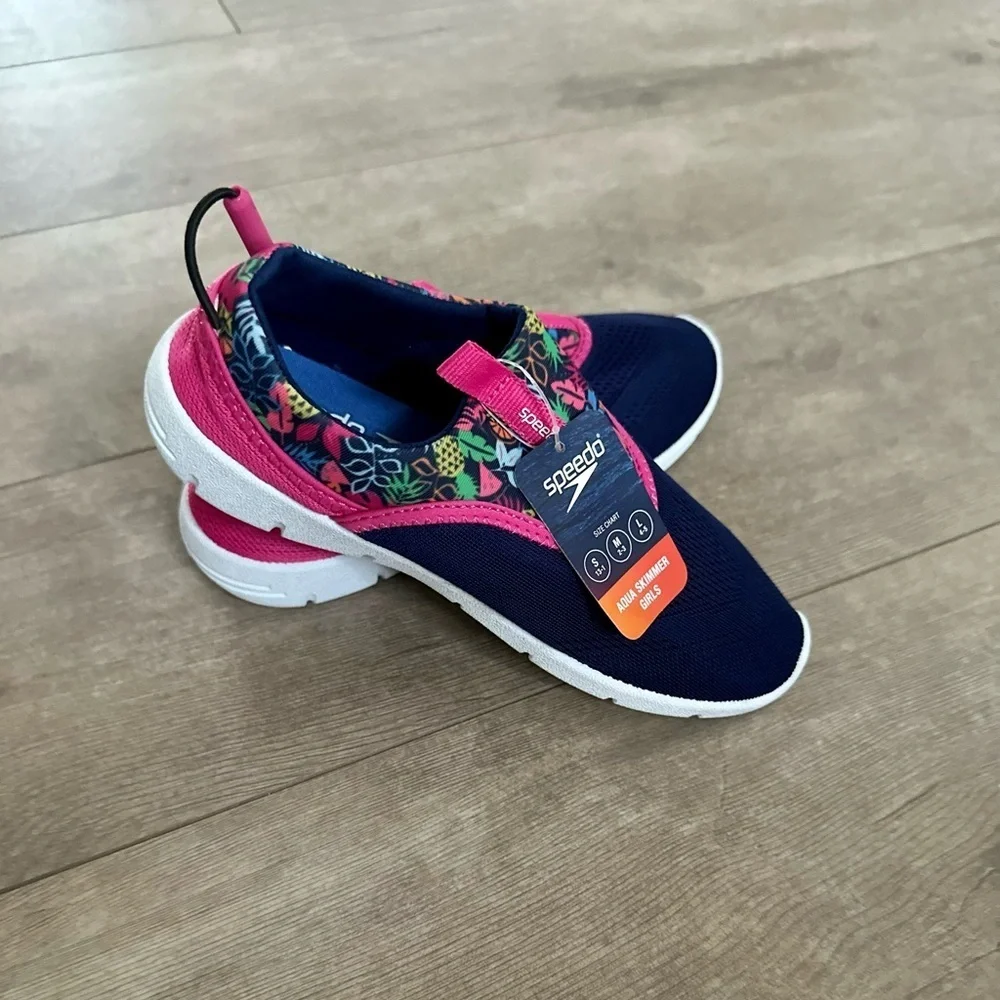 Speedo Junior Girls' Aquaskimmer Water Shoes size medium (2-3) new with tags